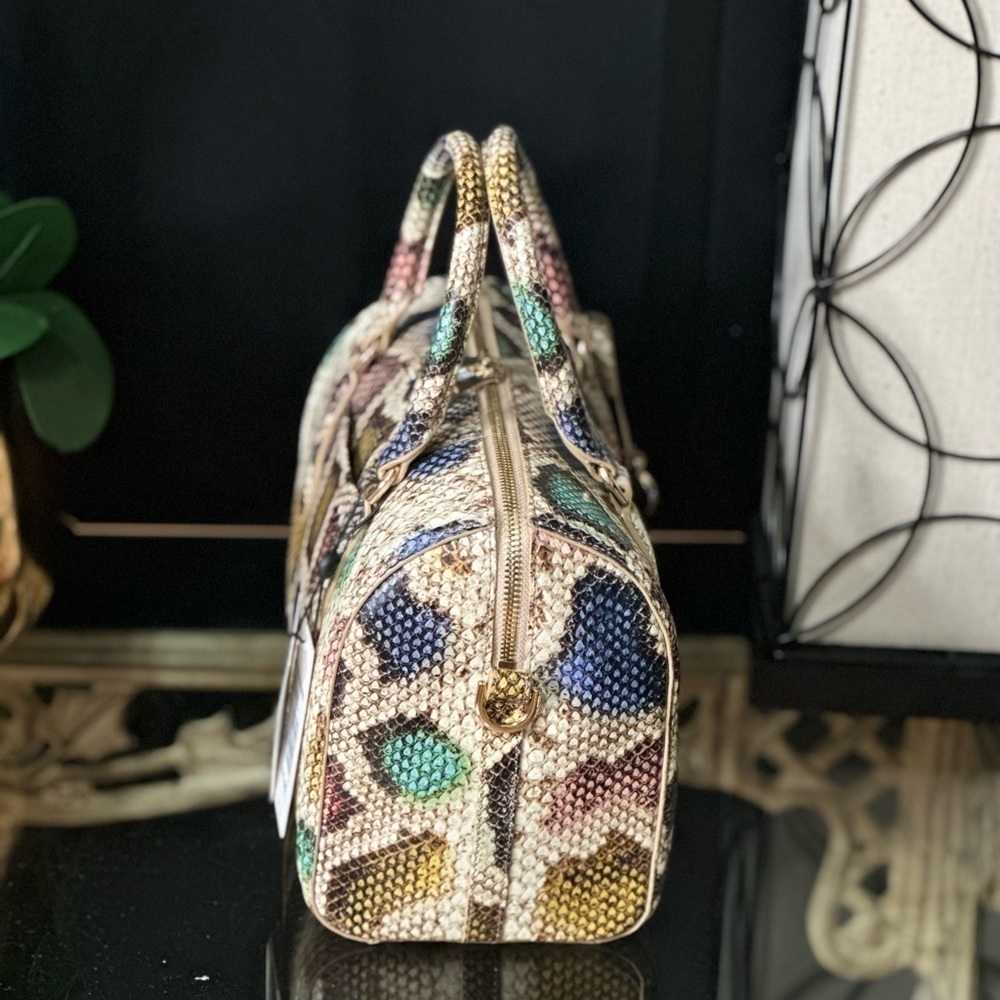 BRAHMIN Multi Caloosa Collection Stacey Top Zip Satchel Bag - Picture 6 of 9